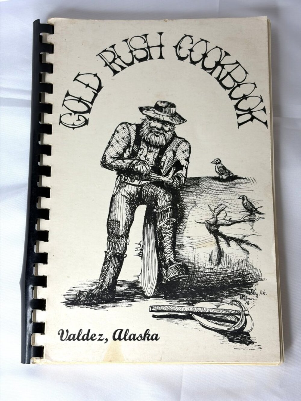 Vintage Gold Rush Cookbook Valdez Alaska Community Recipe Book Spiral Bound 1976
